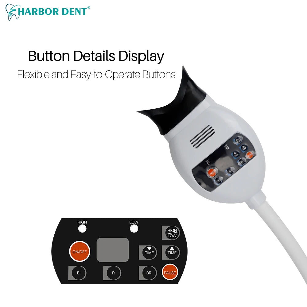Dental Cold Light Lamp — 3-Color LED Teeth Whitening & Bleaching Accelerator for Dentistry