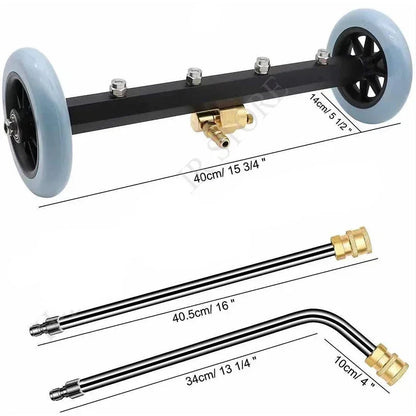 5000 PSI High-Pressure Car Washer – 16 Inch Electric Chassis Cleaning Water Broom with Dual Extension Rods for Vehicles & Motorcycles