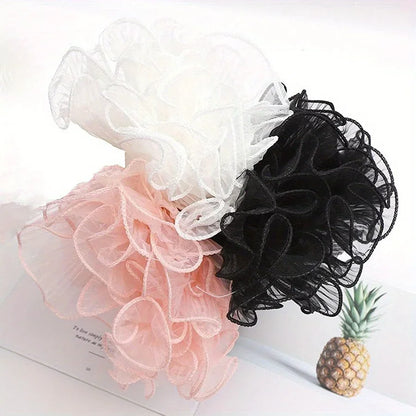 1 Roll Red Korean Flower Wrapping Mesh — Lace Fabric for Bouquets, Floral Packaging & DIY Flower Crafts