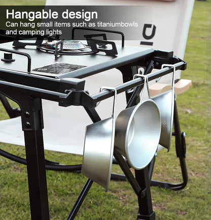 KRC CAMP Folding IGT Table – Lightweight Camping Table for BBQ, Grill, Picnic & Fishing, Outdoor Equipment Set