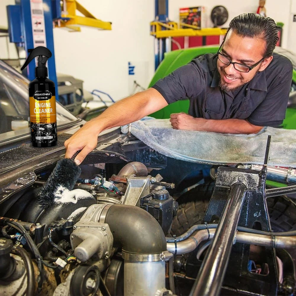 Hydroshine Engine Bay Cleaner Spray - Powerful Oil, Dust & Dirt Remover for Car Engine Compartment Cleaning