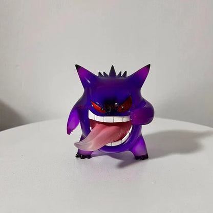 Pokemon Gengar Action Figure - Sticking Tongue Out Anime Collectible Statue, Different Colors, Kawaii Model Kids Toy & Gift