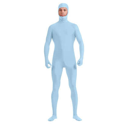Full Body Zentai Suit for Men – Halloween Second Skin Tight Spandex Nylon Bodysuit Cosplay Costume