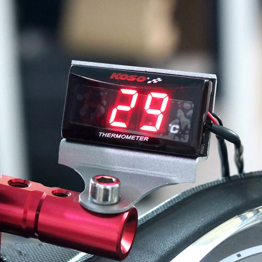 Universal Motorcycle Water Temperature Meter | LCD Display Digital Hygrometer Instrument | Thermometer Sensor | Motorbike Modification