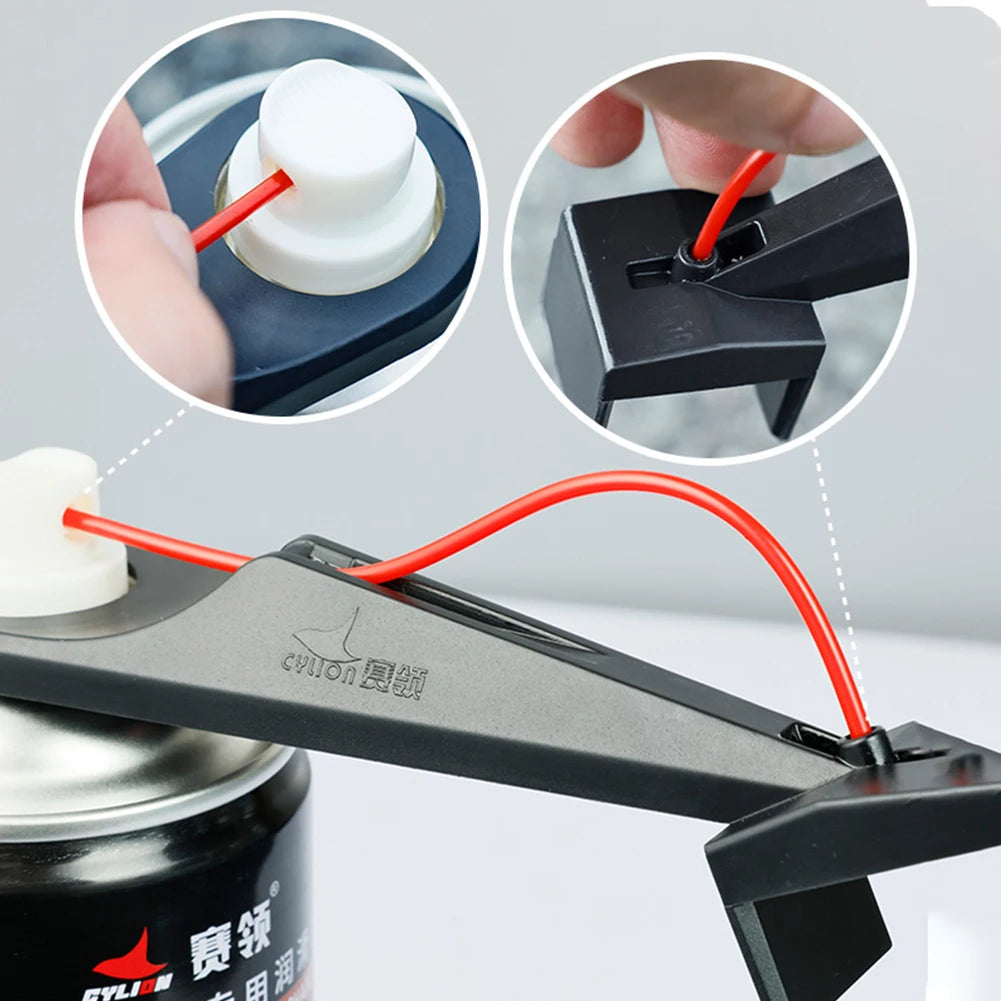 Motorcycle Chain Oiler Spray — Mess-Free Chain Wax & Cleaner Attachment, Chain Lube Tool for Motorcycles