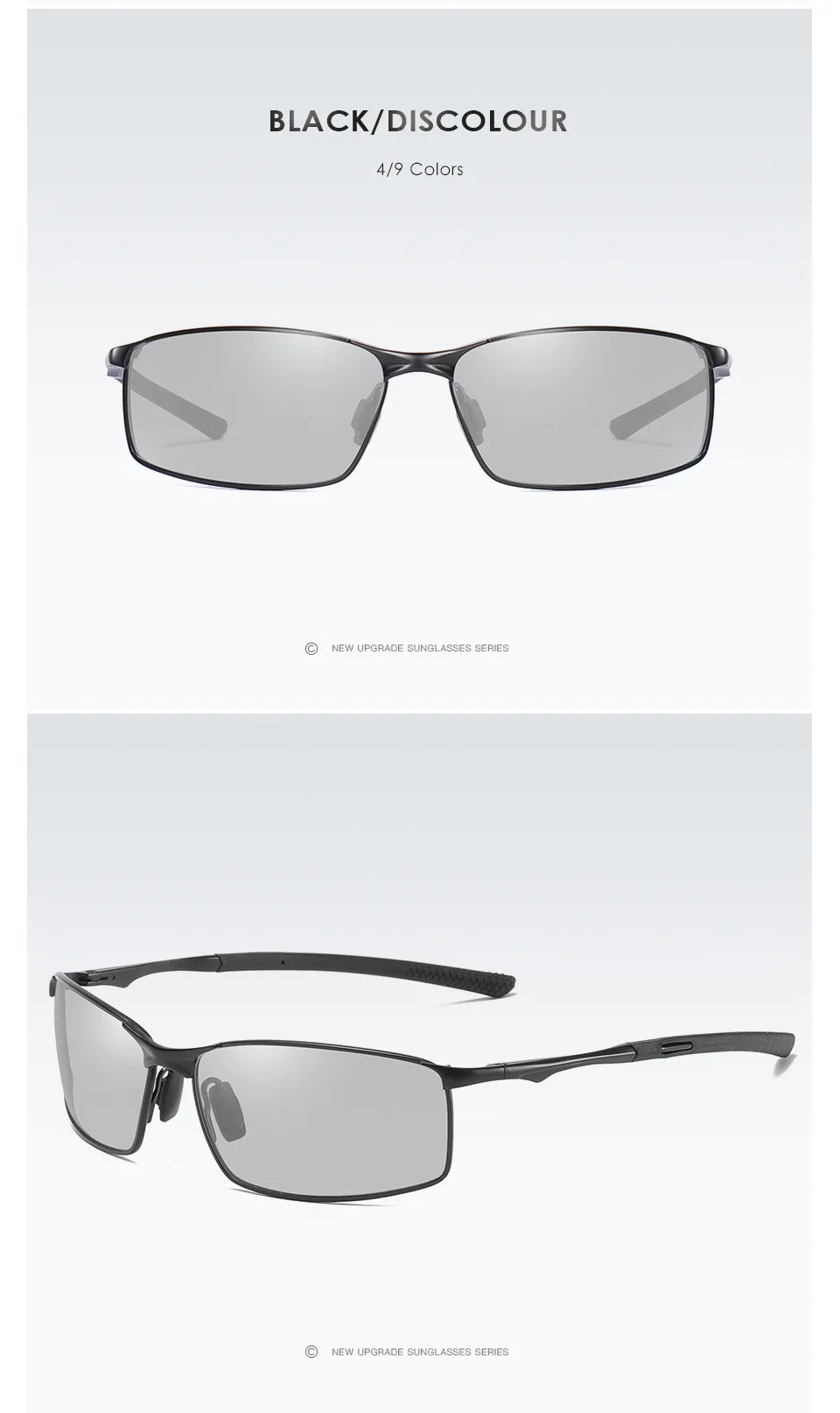 Aoron Polarized Sunglasses — Unisex Driving Mirror Sun Glasses with Metal Frame & UV400