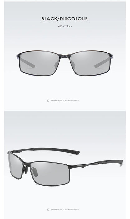 Aoron Polarized Sunglasses — Unisex Driving Mirror Sun Glasses with Metal Frame & UV400