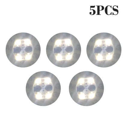 100-Pack LED Tableware Mats & Luminous Cup Stickers — Colorful Flashing Bottle Coasters for Bar, Stall, and Party Lighting