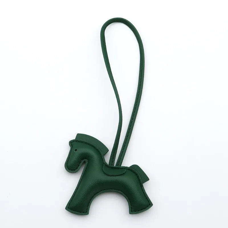 Fashion Horse Keychain - PU Leather Horse Charm for Car Keys, Handbags & Gifts