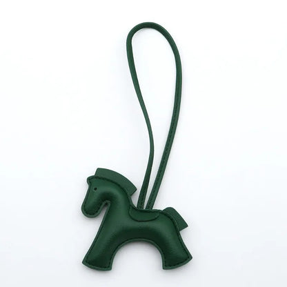 Fashion Horse Keychain - PU Leather Horse Charm for Car Keys, Handbags & Gifts