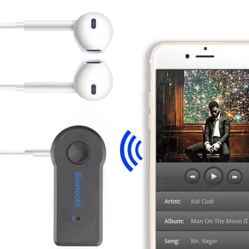 2-in-1 Bluetooth 5.0 Audio Adapter – Wireless Receiver & Transmitter for Car, Headphones, AUX