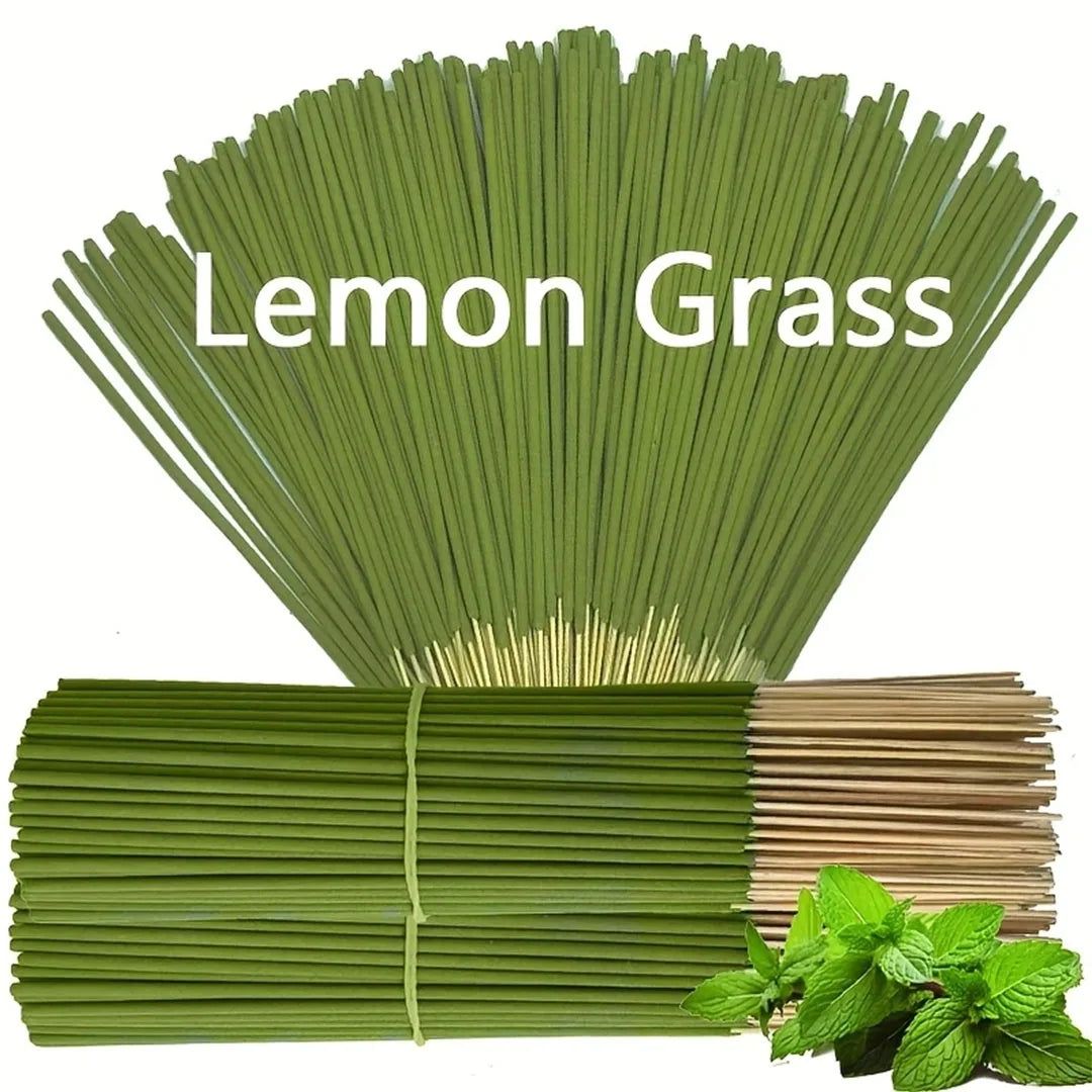 Extended Lemongrass Oil Incense Stick – 45-Minute Burning Artificial Wood for Home, Camping & Outdoor Air Purification