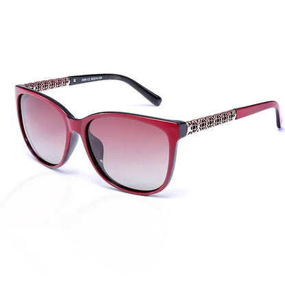 TR Memory Frame Polarized Sunglasses for Women – UV400 Protection Fashion Eyewear with Stylish Lightweight Design for Outdoor Wear