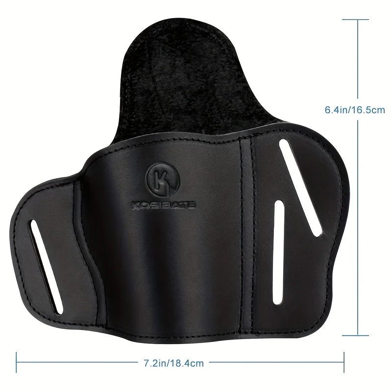 KOSIBATE Genuine Leather OWB Belt Holster for 1911 – Durable Outdoor Hunting Gun Holster