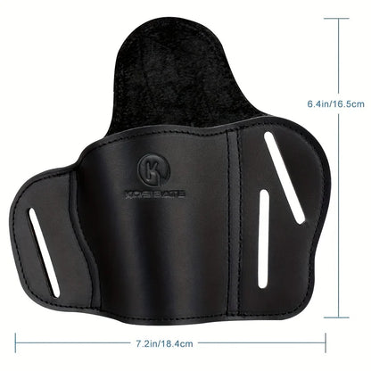KOSIBATE Genuine Leather OWB Belt Holster for 1911 – Durable Outdoor Hunting Gun Holster