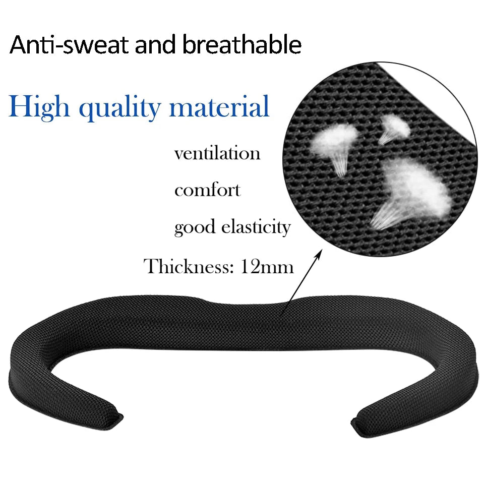 Breathable Soft Face Mask Replacement for Oculus Quest 2 — 3-in-1 Facial Interface Bracket Foam Pad Accessory