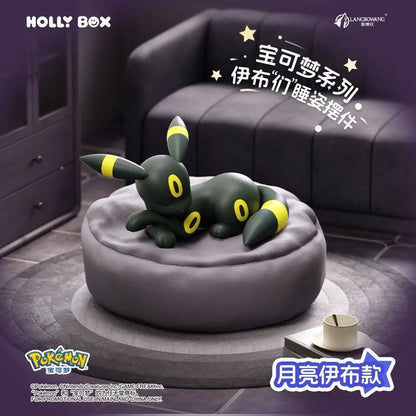 Genuine Pokémon Eevee Sleeping Pose Blind Box – Fantasy Beast Mystery Anime Figure, Cute Lucky Doll Toy & Collectible Gift Decoration
