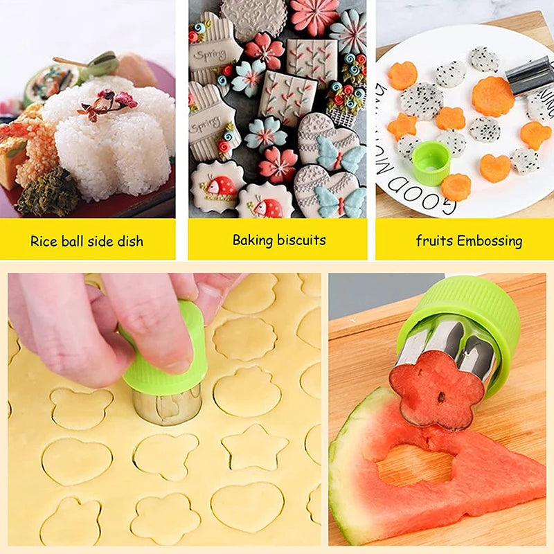 Adorable Mini Food Picks for Kids: Animal Cartoon Forks with Cutter and Silicone Lunch Box Dividers - Perfect for Snacks, Cakes, and Fruits