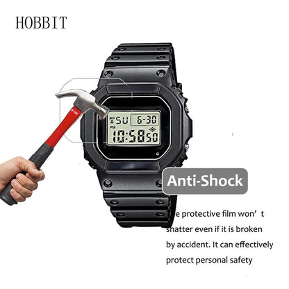 3-Pack Nano Explosion-Proof Screen Protectors for Casio DW-5600 DW-5610 - HD Clear Anti-Scratch LCD Protective Film