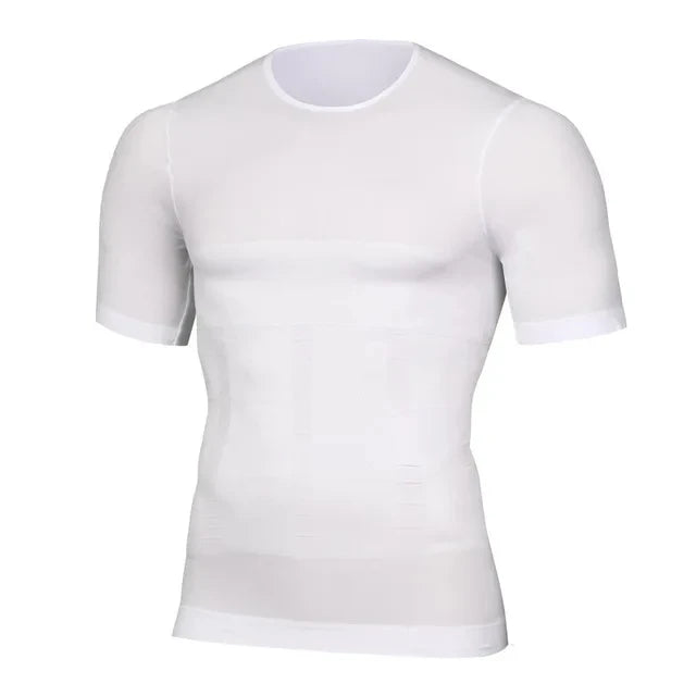 Men’s Slimming Compression Shaper Vest – Posture Support T-Shirt, Body Shaping & Tummy Control, Breathable Quick-Dry Under Shirt for Fitness & Daily Wear