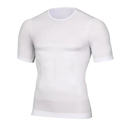Men’s Slimming Compression Shaper Vest – Posture Support T-Shirt, Body Shaping & Tummy Control, Breathable Quick-Dry Under Shirt for Fitness & Daily Wear