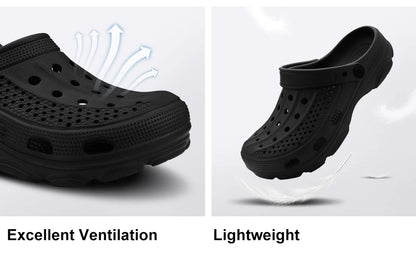 Comwarm Men’s Clogs Slippers – Breathable Non-Slip Garden & Beach Sandals for Indoor Outdoor Casual Wear