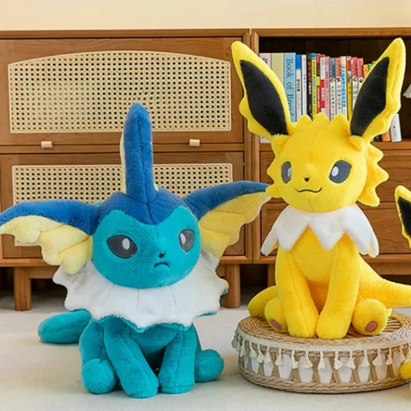 Vaporeon & Jolteon Large Plush Toys – Cute Pokémon Stuffed Doll, Plushie Pillow Gift for Kids