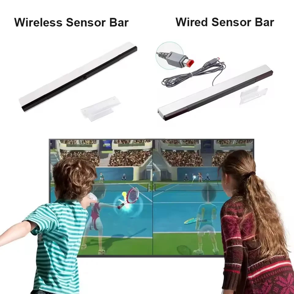 Wii Motion Sensor Receiver Bar - USB Infrared Replacement with Extension Cable for Nintendo Wii & Wii U