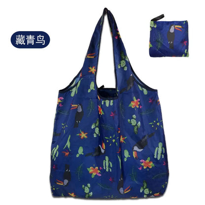 Large Foldable Reusable Shopping Tote Bag – Eco-Friendly Grocery & Beach Storage Shoulder Bag, Multi-Purpose Carry Pouch