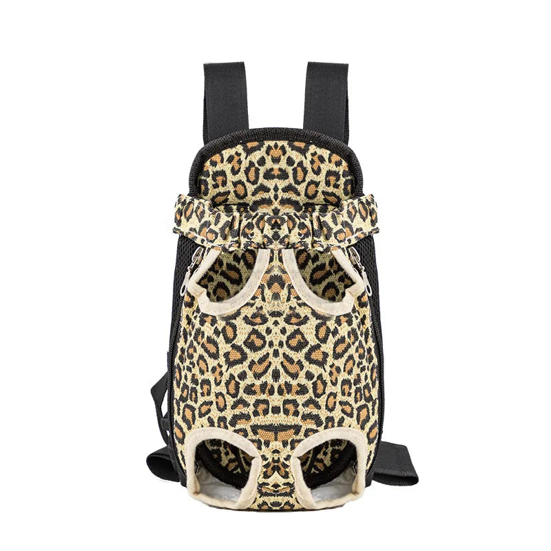Pet Dog & Cat Carrier Backpack – Camouflage Mesh Outdoor Travel Bag with Breathable Shoulder Straps for Small Pets