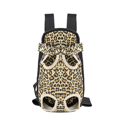 Pet Dog & Cat Carrier Backpack – Camouflage Mesh Outdoor Travel Bag with Breathable Shoulder Straps for Small Pets