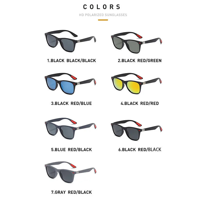 Night Vision Polarized Sunglasses – PC Frame Day & Night Driving Glasses for Men, Outdoor Sports