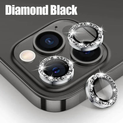 3PCS Metal Camera Lens Protectors – Glass Back Lens Protection Film for iPhone 15/15 Plus, 14/14 Pro Max, 13/13 Mini, 12/11
