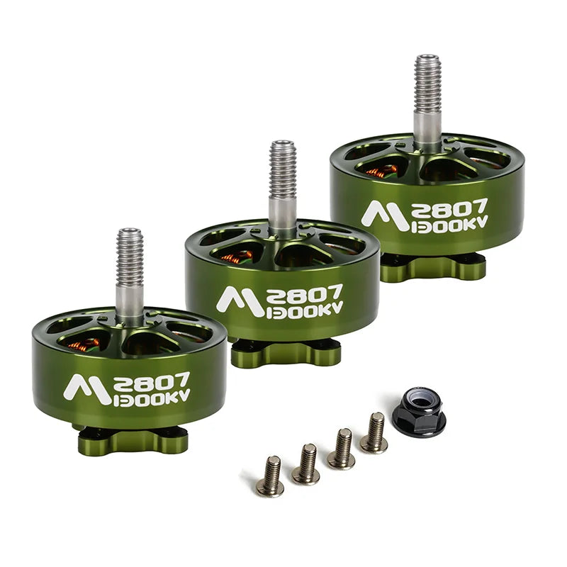 FLASHHOBBY Mars M2807 Brushless Motor — 1300KV 3-6S LiPo for 7-Inch FPV Freestyle Long-Range Drones, DIY Parts