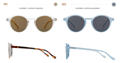 ZENOTTIC Retro Circular Polarized Sunglasses (S Size) – Vintage Small Round UV400 Goggles for Men & Women