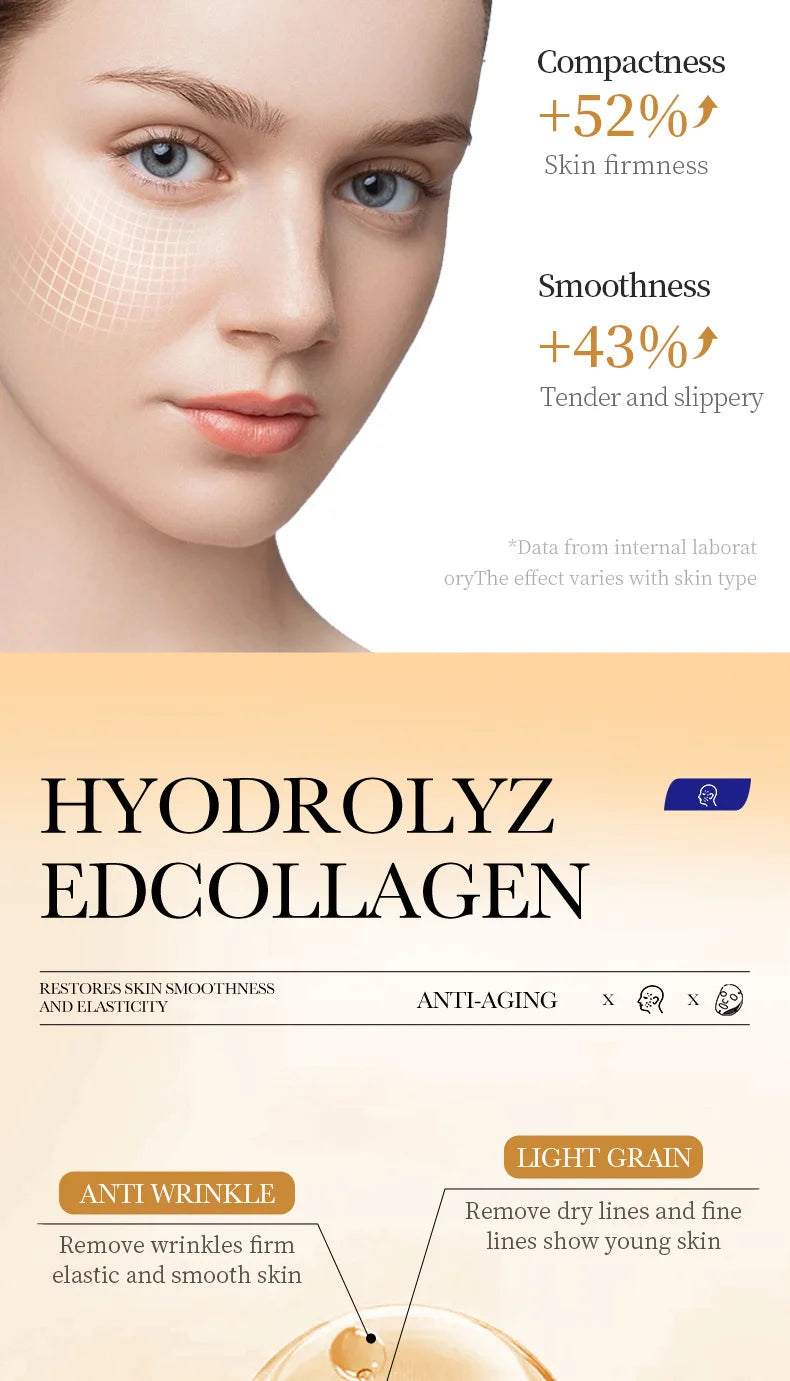 10PCS Collagen Anti-Wrinkle Facial Masks – Korean Skincare for Anti-Aging, Firming, Moisturizing & Brightening