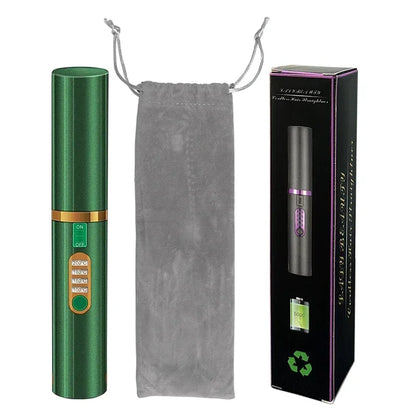 2-in-1 Wireless Hair Straightener & Curler – USB Rechargeable Diamond Design Styling Brush for Travel & Home