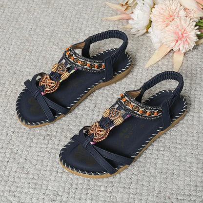 Women’s Summer Casual Sandals - Comfortable Walking Beach Shoes Outdoor Party Footwear for Ladies