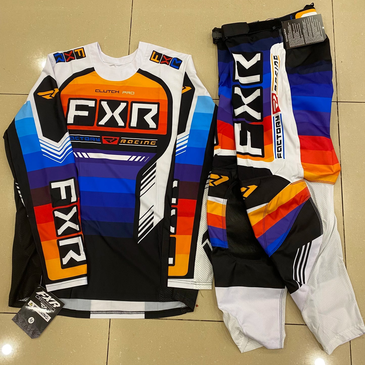 NEW FXR Off-Road Motorcycle Clothing Set – MX Jersey & Pants Combo for Dirt Bike Racing & Motocross