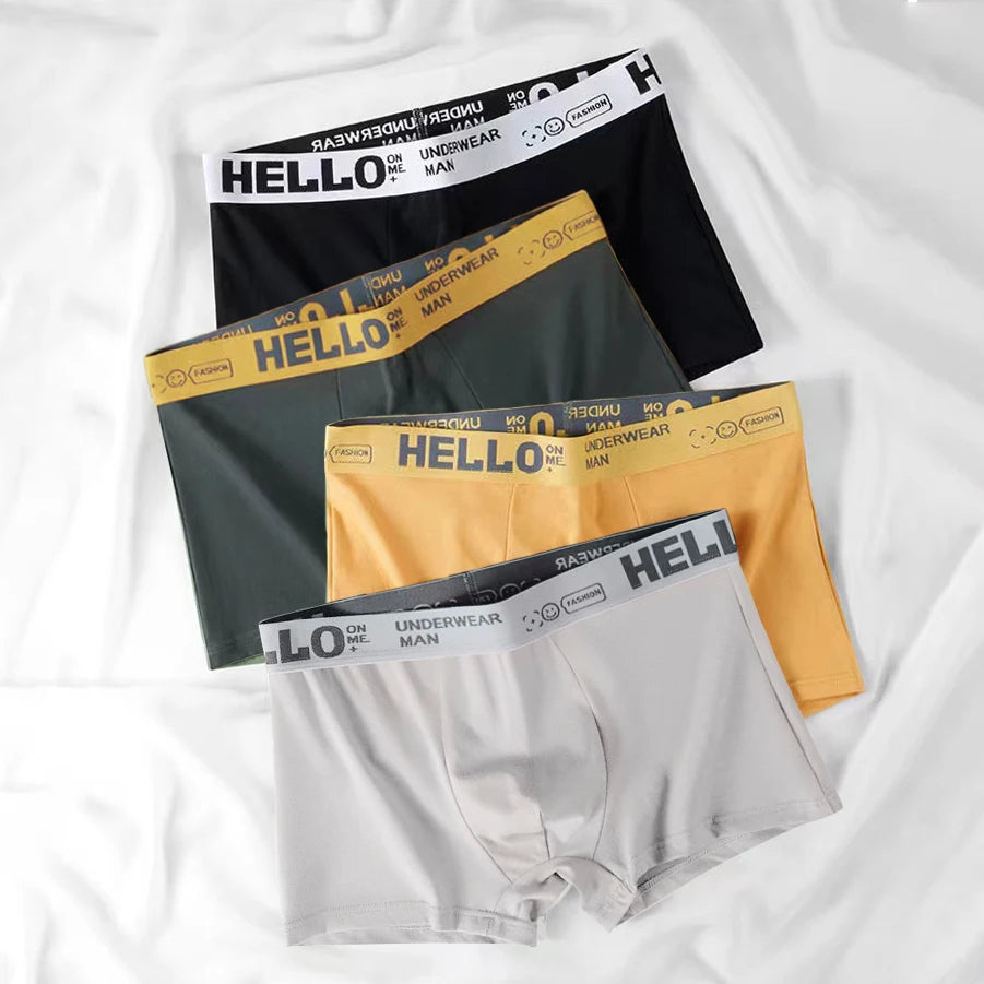 Men’s Cotton Boxer Shorts – Sexy U-Convex Underwear Panties, Comfortable Male Underpants with Free Shipping