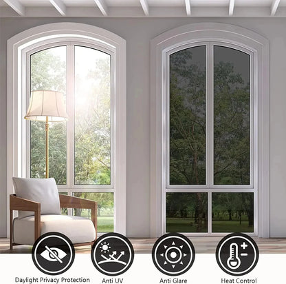 40-90CM Window Privacy Tint Film – Anti-Glare One-Way Mirror UV Vinyl Screen for Home