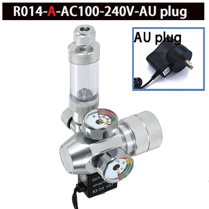 2024 DIY Aquarium CO2 Regulator – Electromagnetic Valve, Bubble Counter & Pressure Reducing Valve for Fish Tank CO2 Control System