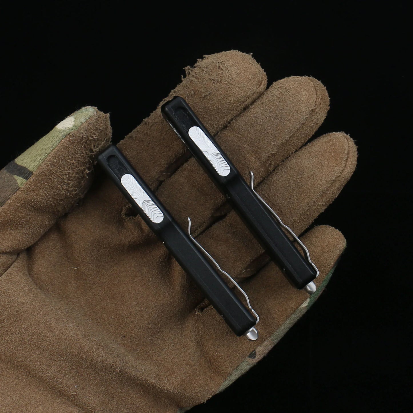 MICRO EDC TECH Mini MT-70 Knife – D2 Steel Stonewashed Blade with Aviation Aluminum Handle, Portable EDC Tool