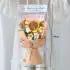 DIY Simulated Flower Bouquet – Crochet Sunflower Finished Product, Graduation, Doctoral, Valentine’s Day & Birthday Gift with Bear