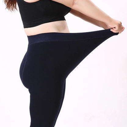 Women’s Winter High Waist Leggings – Thick Velvet Solid Color Leggings in 8 Colors, S-XXL, Warm Autumn Fashion Pants