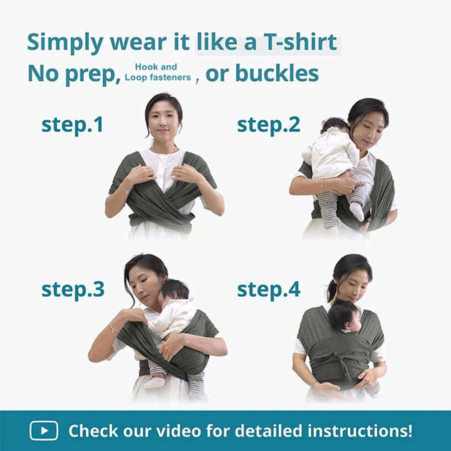 Ergonomic Baby Backpack Carrier - X-Shaped Sling with Adjustable Straps for Outdoor Parenting