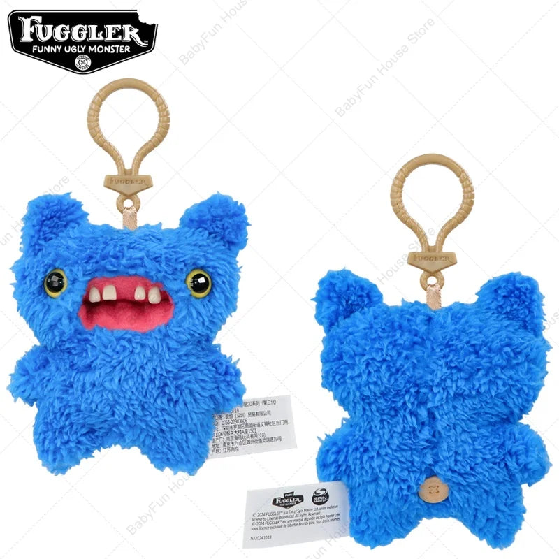 Original Fuggler Ugly Teeth Plush Keychain – Wide-Eyed Monster, Alien & Rabbit Peluche Pendant Toy
