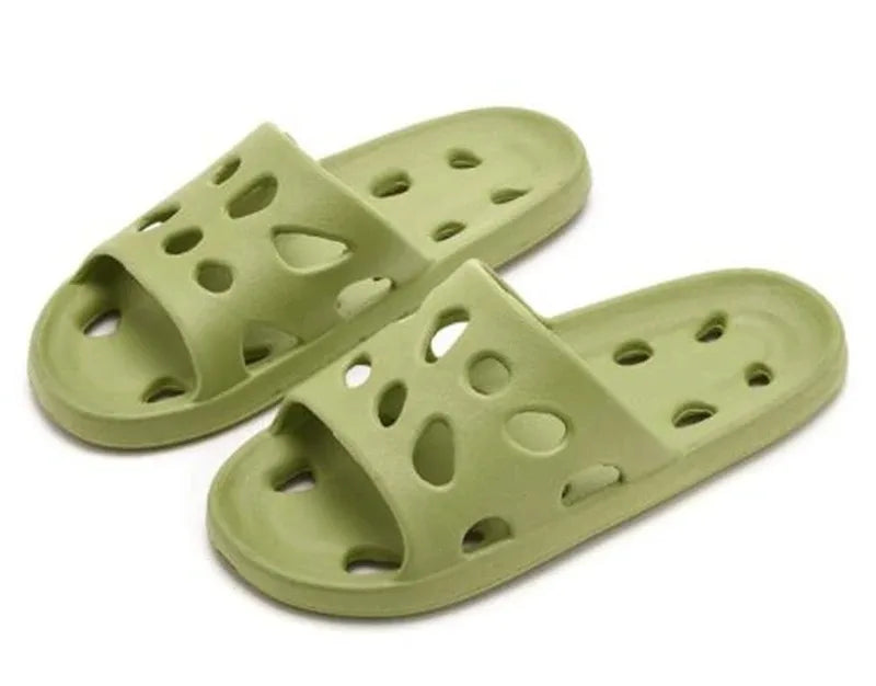 Summer EVA Leaky Slippers - Non-Slip Bathroom Beach Sandals for Men Women Indoor Outdoor