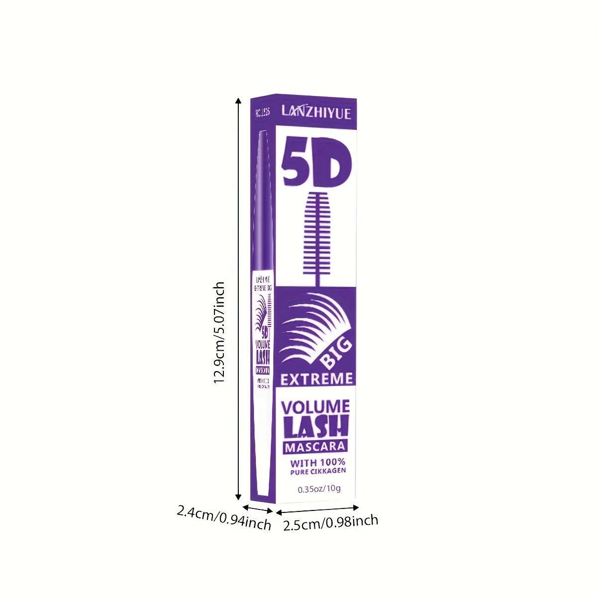 5D Extreme Volume Lash Mascara – Waterproof, Long-Lasting, Natural Thickening & Curling Eyelash Extension