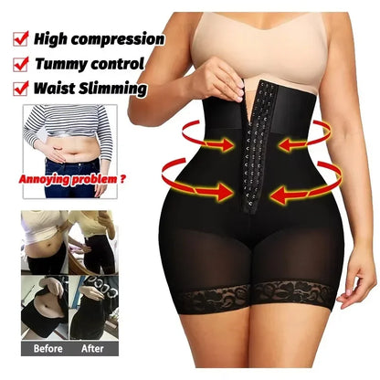 AfruliA Purple BBL Shorts – Colombian Fajas Shapewear Waist Trainer Corset Body Shaper Control Panties Lifter